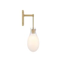 One Light Wall Sconce by Crystorama - Davis Collection, Modern Gold Finish - DAV-6001-MG