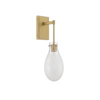 One Light Wall Sconce by Crystorama - Davis Collection, Modern Gold Finish - DAV-6001-MG
