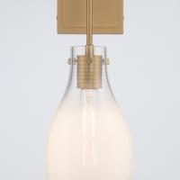 One Light Wall Sconce by Crystorama - Davis Collection, Modern Gold Finish - DAV-6001-MG