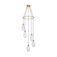 LED Pendant by Crystorama - Davis Collection, Modern Gold Finish - DAV-6005-MG