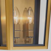 Two Light Wall Sconce by Crystorama - Herrick Collection, Luxe Gold + Navy Finish - HRK-2501-LG-NY