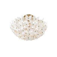 Three Light Semi Flush Mount by Crystorama - Killian Collection, Luxe Gold Finish - KLN-5200-LG