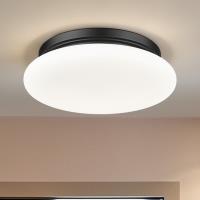 LED Flush Mount by Z-Lite - Soleil Collection, Matte Black Finish - 1025F12-MB-LED