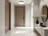 LED Flush Mount by Z-Lite - Soleil Collection, Matte Black Finish - 1025F12-MB-LED