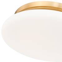 LED Flush Mount by Z-Lite - Soleil Collection, Modern Gold Finish - 1025F12-MGLD-LED