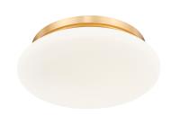 LED Flush Mount by Z-Lite - Soleil Collection, Modern Gold Finish - 1025F12-MGLD-LED