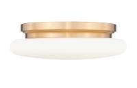 LED Flush Mount by Z-Lite - Soleil Collection, Modern Gold Finish - 1025F12-MGLD-LED
