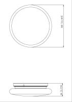 LED Flush Mount by Z-Lite - Soleil Collection, Modern Gold Finish - 1025F12-MGLD-LED