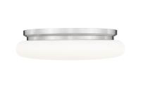 LED Flush Mount by Z-Lite - Soleil Collection, Brushed Nickel Finish - 1025F16-BN-LED