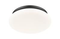 LED Flush Mount by Z-Lite - Soleil Collection, Matte Black Finish - 1025F16-MB-LED