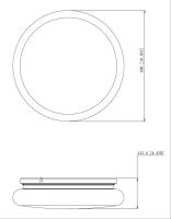 LED Flush Mount by Z-Lite - Soleil Collection, Modern Gold Finish - 1025F16-MGLD-LED