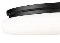 LED Flush Mount by Z-Lite - Soleil Collection, Matte Black Finish - 1025F20-MB-LED