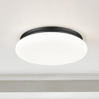 LED Flush Mount by Z-Lite - Soleil Collection, Matte Black Finish - 1025F20-MB-LED