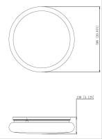 LED Flush Mount by Z-Lite - Soleil Collection, Modern Gold Finish - 1025F20-MGLD-LED