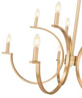 Ten Light Chandelier by Z-Lite - Cordelia Collection, Modern Gold Finish - 2016-10MGLD