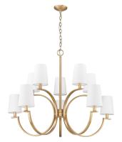 Ten Light Chandelier by Z-Lite - Cordelia Collection, Modern Gold Finish - 2016-10MGLD