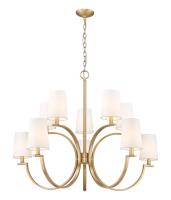 Ten Light Chandelier by Z-Lite - Cordelia Collection, Modern Gold Finish - 2016-10MGLD