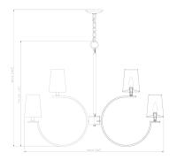 Ten Light Chandelier by Z-Lite - Cordelia Collection, Modern Gold Finish - 2016-10MGLD