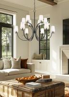 12 Light Chandelier by Z-Lite - Cordelia Collection, Matte Black Finish - 2016-12MB
