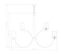 12 Light Chandelier by Z-Lite - Cordelia Collection, Matte Black Finish - 2016-12MB