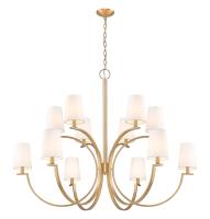 12 Light Chandelier by Z-Lite - Cordelia Collection, Modern Gold Finish - 2016-12MGLD