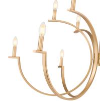 12 Light Chandelier by Z-Lite - Cordelia Collection, Modern Gold Finish - 2016-12MGLD