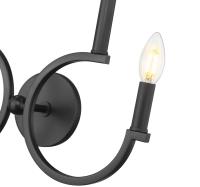 Four Light Wall Sconce by Z-Lite - Cordelia Collection, Matte Black Finish - 2016-4S-MB