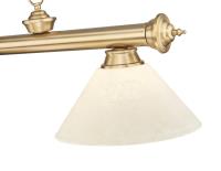 Three Light Billiard by Z-Lite - Cordon Collection, Heritage Brass Finish - 2306-3HBR-AGM14