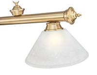 Three Light Billiard by Z-Lite - Cordon Collection, Heritage Brass Finish - 2306-3HBR-AWL14