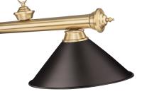 Three Light Billiard by Z-Lite - Cordon Collection, Heritage Brass Finish - 2306-3HBR-BRZ15