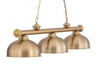 Three Light Billiard by Z-Lite - Cordon Collection, Heritage Brass Finish - 2306-3HBR-D13HBR
