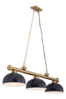 Three Light Billiard by Z-Lite - Cordon Collection, Heritage Brass Finish - 2306-3HBR-D13MB