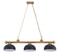 Three Light Billiard by Z-Lite - Cordon Collection, Heritage Brass Finish - 2306-3HBR-D13MB