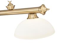 Three Light Billiard by Z-Lite - Cordon Collection, Heritage Brass Finish - 2306-3HBR-DMO14