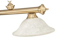 Three Light Billiard by Z-Lite - Cordon Collection, Heritage Brass Finish - 2306-3HBR-GM16