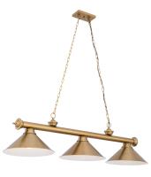 Three Light Billiard by Z-Lite - Cordon Collection, Heritage Brass Finish - 2306-3HBR-HBR15