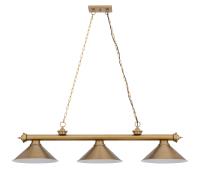 Three Light Billiard by Z-Lite - Cordon Collection, Heritage Brass Finish - 2306-3HBR-HBR15