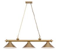 Three Light Billiard by Z-Lite - Cordon Collection, Heritage Brass Finish - 2306-3HBR-HBR15