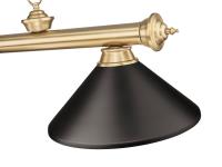 Three Light Billiard by Z-Lite - Cordon Collection, Heritage Brass Finish - 2306-3HBR-MBRZ