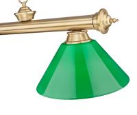 Three Light Billiard by Z-Lite - Cordon Collection, Heritage Brass Finish - 2306-3HBR-PGR