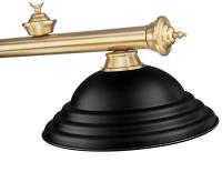 Three Light Billiard by Z-Lite - Cordon Collection, Heritage Brass Finish - 2306-3HBR-SMB