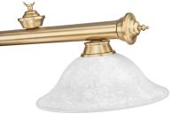 Three Light Billiard by Z-Lite - Cordon Collection, Heritage Brass Finish - 2306-3HBR-WM16