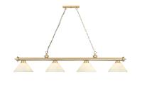 Four Light Billiard by Z-Lite - Cordon Collection, Heritage Brass Finish - 2306-4HBR-AGM14