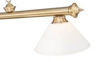 Four Light Billiard by Z-Lite - Cordon Collection, Heritage Brass Finish - 2306-4HBR-AMO14