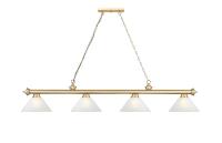 Four Light Billiard by Z-Lite - Cordon Collection, Heritage Brass Finish - 2306-4HBR-AWL14