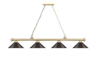 Four Light Billiard by Z-Lite - Cordon Collection, Heritage Brass Finish - 2306-4HBR-BRZ15