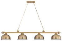 Four Light Billiard by Z-Lite - Cordon Collection, Heritage Brass Finish - 2306-4HBR-D12HBR