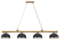 Four Light Billiard by Z-Lite - Cordon Collection, Heritage Brass Finish - 2306-4HBR-D12MB+HBR