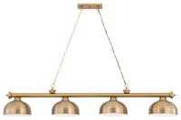 Four Light Billiard by Z-Lite - Cordon Collection, Heritage Brass Finish - 2306-4HBR-D13HBR