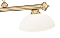 Four Light Billiard by Z-Lite - Cordon Collection, Heritage Brass Finish - 2306-4HBR-DMO14